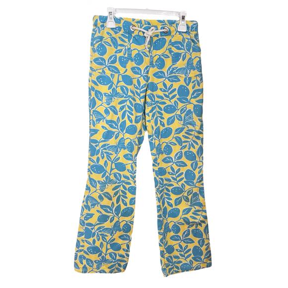 Lilly Pulitzer Cameron Pants Girls 12 Citrus Crush Adjustable Waist - Picture 2 of 8